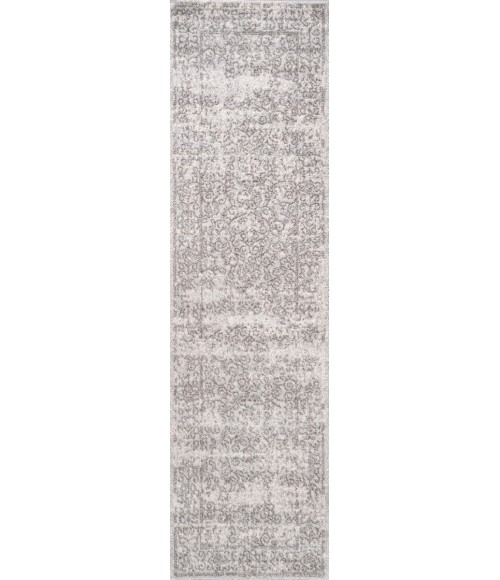 Ferro Filigree Modern Gray/Dark Gray 2 ft. x 8 ft. Runner Rug