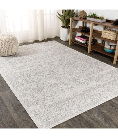 Ferro Filigree Modern Gray/Dark Gray 4 ft. x 6 ft. Area Rug