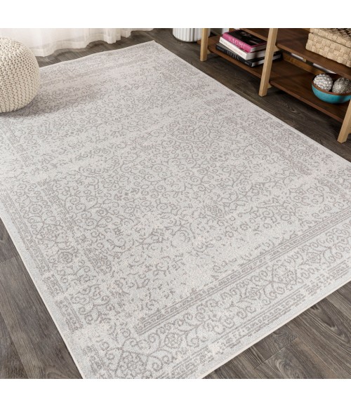Ferro Filigree Modern Gray/Dark Gray 4 ft. x 6 ft. Area Rug