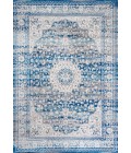 Scala Ornate Bohemian Medallion Blue/Dark Gray 3 ft. x 5 ft. Area Rug