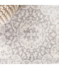 BOHEMIAN FLAIR Area Rug Scala Ornate Bohemian Medallion Gray/Cream 2 ft. x 8 ft. Runner Rug