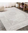 BOHEMIAN FLAIR Area Rug Scala Ornate Bohemian Medallion Gray/Cream 4 ft. x 6 ft. Area Rug