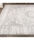BOHEMIAN FLAIR Area Rug Scala Ornate Bohemian Medallion Gray/Cream 4 ft. x 6 ft. Area Rug