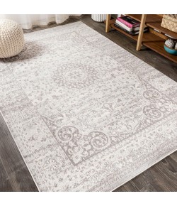 Jonathany Bohemian Flair BMF109B Gray/Cream Area Rug 5 ft. 3 in. X 7 ft. 6 in. Rectangle