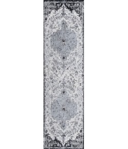 Jonathany Bohemian Flair BMF112A Gray/Black/Cream Area Rug 2 ft. 3 in. X 8 ft. Runner