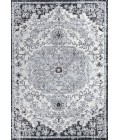 BOHEMIAN FLAIR Area Rug Anaise Ornate Boho Medallion Gray/Black/Cream 4 ft. x 6 ft. Area Rug