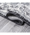 BOHEMIAN FLAIR Area Rug Anaise Ornate Boho Medallion Gray/Black/Cream 2 ft. x 8 ft. Runner Rug