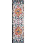 BOHEMIAN FLAIR Area Rug Anaise Ornate Boho Medallion Orange/Fuchsia/Blue/Cream 2 ft. x 8 ft. Runner Rug