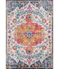 BOHEMIAN FLAIR Area Rug Anaise Ornate Boho Medallion Orange/Fuchsia/Blue/Cream 8 ft. x 10 ft. Area Rug