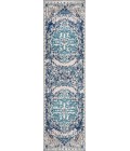 Anaise Ornate Boho Medallion Dark Blue/Gray 2 ft. x 8 ft. Runner Rug