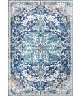 BOHEMIAN FLAIR Area Rug Anaise Ornate Boho Medallion Dark Blue/Gray 8 ft. x 10 ft. Area Rug