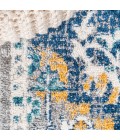 BOHEMIAN FLAIR Area Rug Anaise Ornate Boho Medallion Dark Blue/Gray 8 ft. x 10 ft. Area Rug