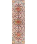 CALIFORNIA VINTAGE Area Rug Zafra Vintage Medallion Coral/Blue/Multi 2 ft. x 8 ft. Runner Rug