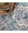 CALIFORNIA VINTAGE Area Rug Ankara Vintage Medallion Gray/Ivory 4 ft. x 6 ft. Area Rug