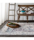 CALIFORNIA VINTAGE Area Rug Ankara Vintage Medallion Gray/Ivory 4 ft. x 6 ft. Area Rug