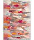 CONTEMPORARY POP Area Rug Contemporary POP Modern Abstract Brushstroke Ivory/Pink 4 ft. x 6 ft. Area Rug