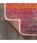 CONTEMPORARY POP Area Rug Contemporary POP Modern Abstract Brushstroke Ivory/Pink 4 ft. x 6 ft. Area Rug