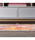 CONTEMPORARY POP Area Rug Contemporary POP Modern Abstract Brushstroke Ivory/Pink 2 ft. x 8 ft. Runner Rug