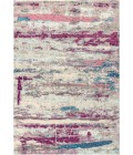 CONTEMPORARY POP Area Rug Contemporary POP Modern Abstract Brushstroke Cream/Pink 8 ft. x 10 ft. Area Rug