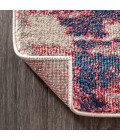 Contemporary POP Modern Abstract Brushstroke Pink/Cream 3 ft. x 5 ft. Area Rug