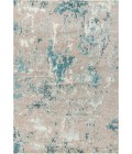 Contemporary POP Modern Abstract Vintage Faded Blue/Gray 5 ft. x 8 ft. Area Rug