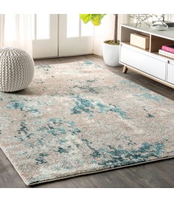 Jonathany Contemporary Pop CTP103A Blue/Gray Area Rug 5 ft. 3 in. X 7 ft. 7 in. Rectangle