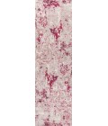 CONTEMPORARY POP Area Rug Contemporary Pop Modern Abstract Vintage Faded Gray/Maroon 2 ft. x 8 ft. Runner Rug