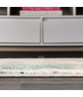 CONTEMPORARY POP Area Rug Contemporary POP Modern Abstract Vintage Cream/Blue 6' Round Area Rug