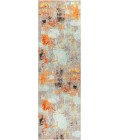 CONTEMPORARY POP Area Rug Contemporary POP Modern Abstract Vintage Cream/Orange 2 ft. x 8 ft. Runner Rug