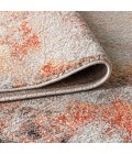 CONTEMPORARY POP Area Rug Contemporary POP Modern Abstract Vintage Cream/Orange 3 ft. x 5 ft. Area Rug