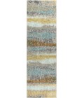 CONTEMPORARY POP Area Rug Contemporary POP Modern Abstract Vintage Cream/Yellow 2 ft. x 8 ft. Runner Rug
