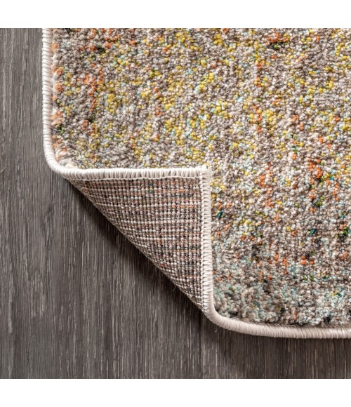 CONTEMPORARY POP Area Rug Contemporary POP Modern Abstract Vintage Cream/Yellow 4 ft. x 6 ft. Area Rug