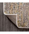 Contemporary POP Modern Abstract Vintage Waterfall Blue/Brown/Orange 5 ft. x 8 ft. Area Rug
