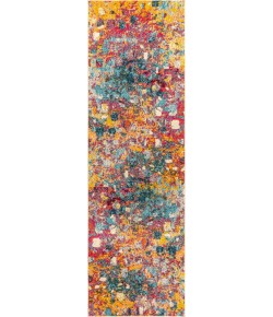Jonathany Contemporary Pop CTP108A Multi/Yellow Area Rug 2 ft. 3 in. X 8 ft. Runner
