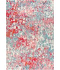 CONTEMPORARY POP Area Rug Contemporary POP Modern Abstract Blue/Red 3 ft. x 5 ft. Area Rug