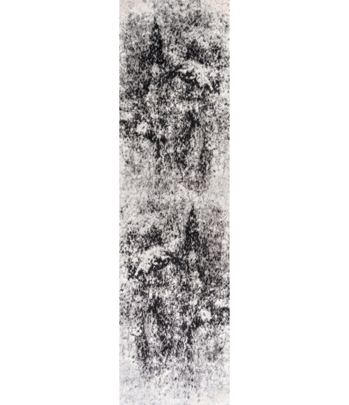 CONTEMPORARY POP Area Rug Dune Modern Abstract Cream/Gray 2 ft. x 8 ft. Runner Rug