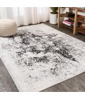 Dune Modern Abstract Cream/Gray 4 ft. x 6 ft. Area Rug