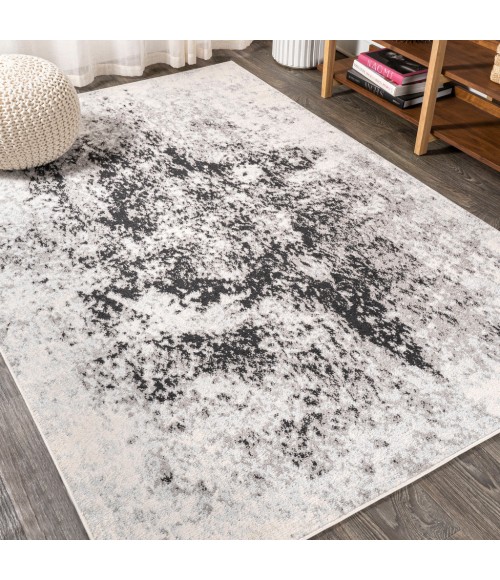 Dune Modern Abstract Cream/Gray 4 ft. x 6 ft. Area Rug