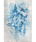 CONTEMPORARY POP Area Rug Dune Modern Abstract Cream/Blue 8 ft. x 10 ft. Area Rug