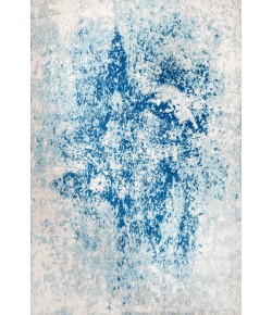 Jonathany Contemporary Pop CTP109B Cream/Blue Area Rug 4 ft. X 6 ft. Rectangle