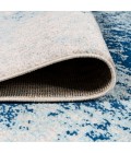 CONTEMPORARY POP Area Rug Dune Modern Abstract Cream/Blue 2 ft. x 8 ft. Runner Rug