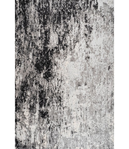 Storm Modern Abstract Gray/Cream 3 ft. x 5 ft. Area Rug