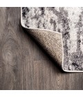 Storm Modern Abstract Gray/Cream 2 ft. x 8 ft. Runner Rug