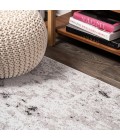 Storm Modern Abstract Gray/Cream 2 ft. x 8 ft. Runner Rug