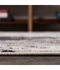 Storm Modern Abstract Gray/Cream 2 ft. x 8 ft. Runner Rug