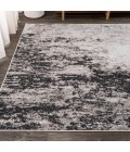 Storm Modern Abstract Gray/Cream 3 ft. x 5 ft. Area Rug