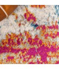 CONTEMPORARY POP Area Rug Sunset Modern Abstract Blue/Multi 4 ft. x 6 ft. Area Rug