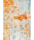 CONTEMPORARY POP Area Rug Sunset Modern Abstract Orange/Multi 4 ft. x 6 ft. Area Rug