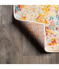 CONTEMPORARY POP Area Rug Sunset Modern Abstract Orange/Multi 4 ft. x 6 ft. Area Rug