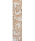 CONTEMPORARY POP Area Rug Petalo Abstract Two-Tone Modern Orange/Beige/Cream 2 ft. x 8 ft. Runner Rug